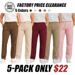 Women’s Multi-Pocket Stretch Pants – Comfortable Fit for Everyday Wear & Versatile Style