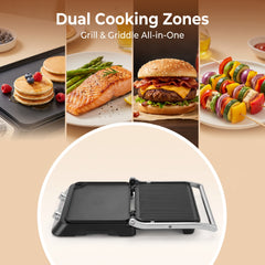 2-in-1 Indoor Electric Grill & Griddle – Versatile Cooking for Breakfast, BBQ & Everyday Meals