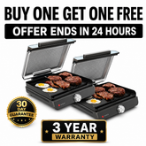 2-in-1 Indoor Electric Grill & Griddle – Versatile Cooking for Breakfast, BBQ & Everyday Meals