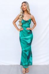 Kavita Maxi Dress - Green Multi