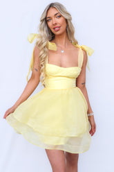 Marla Mini Dress - Yellow