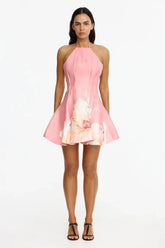 Acler Carryon Mini Dress in Sugar Peony