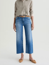 AG Denim Saige Wide Leg Crop in 13 Years Allure