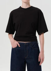 Agolde Shari Tee in Black