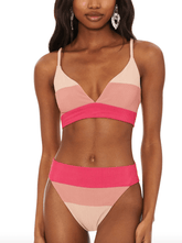 Beach Riot Riza Top in Rouge Colorblock
