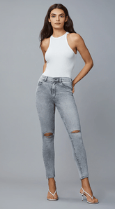 DL1961 Farrow Skinny High Rise Instasculpt Ankle in Chalk