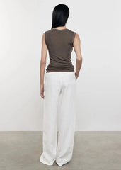 Enza Costa Linen Trouser in Undyed