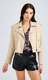 Generation Love Cosita Vegan Suede Moto Jacket