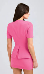 Generation Love Reyes Crepe Jacket in Cherry Blossom
