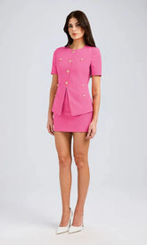 Generation Love Reyes Crepe Jacket in Cherry Blossom