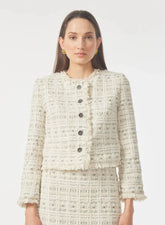 Gilner Farrar Livvy Jacket in Cream Tweed