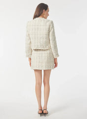 Gilner Farrar Livvy Jacket in Cream Tweed