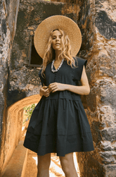 Hunter Bell Parker Dress in Onyx
