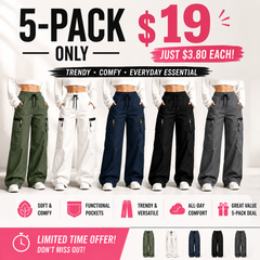 Women’s Lightweight Cargo Pants – Relaxed Fit with Multiple Pockets
